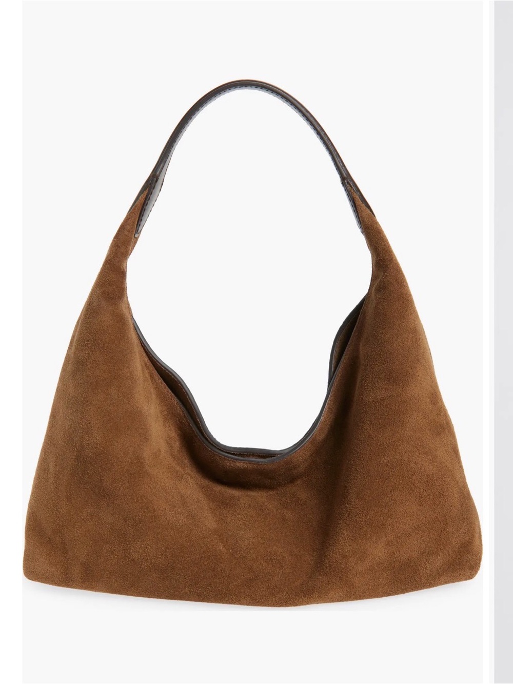 Madewell Mylie Suede Shoulder Bag Hobo Slouch Burnt Umber